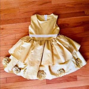 Golden Formal Dress for Girls